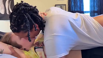 Getting my tits sucked by stud dyke