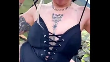 Public blowjob on the mountains with huge cumload