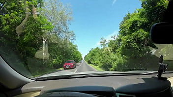 The last squirt and golden shower in my car