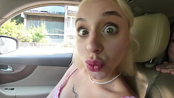 The last squirt and golden shower in my car