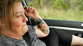 Trashy Milf Plays With Her Pussy In The Car To Get Wet For Hardcore Cream Pie Action On The Bed Preview thumbnail