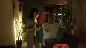 Ebony beauty fucks the big cock of her client interracial sex with slim brittany taylor