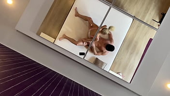 Fucking with nela decker in front of mirror