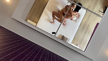 Fucking with nela decker in front of mirror