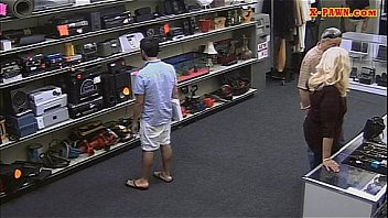 Blonde Milf Pawns Her Pussy And Pounded In Storage Room thumbnail