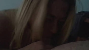 Blondie sucks my cock