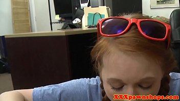 Redhead Pawnshop Girl Cocksucking Before Sex thumbnail