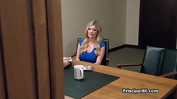 Soccer mom rides dick on principals chair Soccer mom rides dick on principals chair