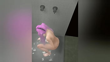 3d girl sexy shower and masturbate