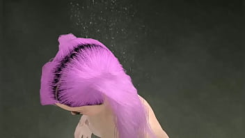 3d girl sexy shower and masturbate