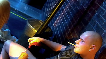 Cassie young sucks and fucks a smoker while smoking herself