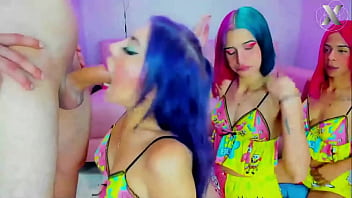 Real sleepover of these beautiful girls with their stepbrother