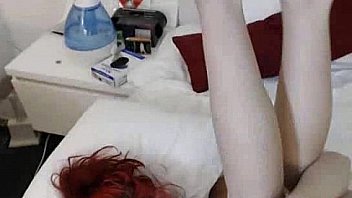 Redhead girlfriend cummed on her face