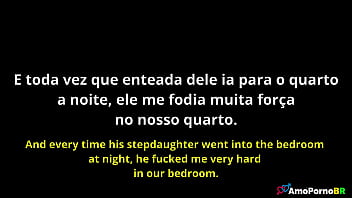 Ofereci minha enteada pro meu marido no banho