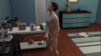 Spiderman jerks off watching may