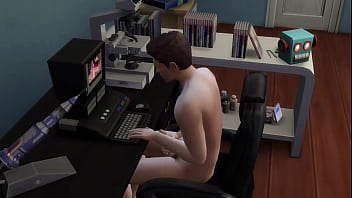 Spiderman jerks off watching may