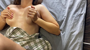 Sharing hotel room with big boobed step sis