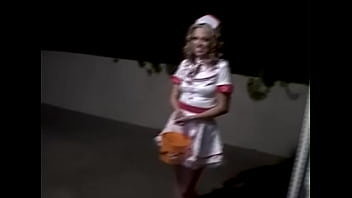 Jenny hendrix halloween present sexy blonde fucked and gets facial treat