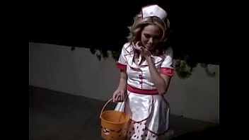 Jenny hendrix halloween present sexy blonde fucked and gets facial treat