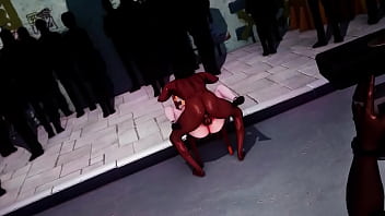 Marin se pone cachonda en plena calle con su atrevido cosplay