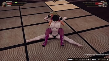 Bambi vs kagura nf3d female mma combat ring