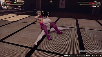 Bambi vs kagura nf3d female mma combat ring
