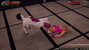 Bambi vs kagura nf3d female mma combat ring
