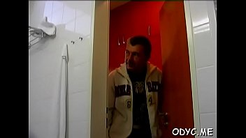 Fatty rides the pole hard