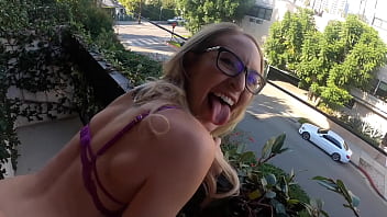 Beautiful blonde with big ass getting creampied in hardcore hotel fuck