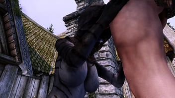 Traveller fucks prostitue khajiit