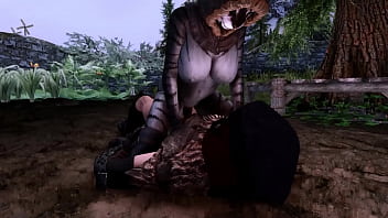 Traveller fucks prostitue khajiit