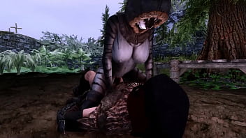Traveller fucks prostitue khajiit