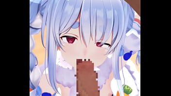 Pekora le chupa la polla a un suscriptor