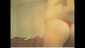 Amateur woman says happy birthday the right way on a webcam