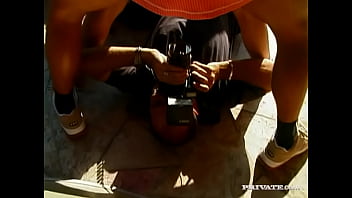 Skinny teen michelle is dp’d in her first porn scene