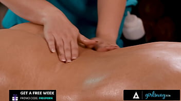 Lesbian soldier fucks masseuse pt