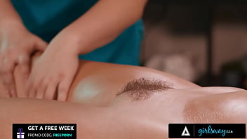 Lesbian soldier fucks masseuse pt