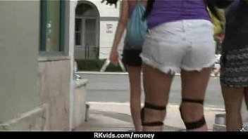 Sexy teen nails her butt on hard dick for cash 25