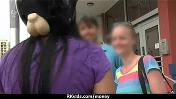 Sexy teen nails her butt on hard dick for cash 25