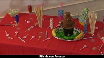 Sexy teen nails her butt on hard dick for cash 25