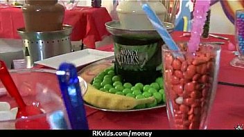 Sexy teen nails her butt on hard dick for cash 25