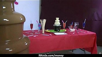 Sexy teen nails her butt on hard dick for cash 25