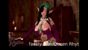 Huge boobs orgasm 3d