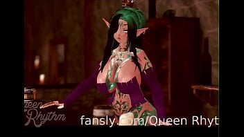 Huge boobs orgasm 3d