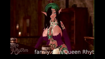 Huge boobs orgasm 3d