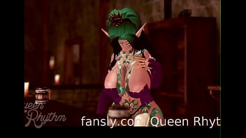 Huge boobs orgasm 3d