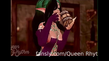 Huge boobs orgasm 3d