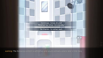 Stepmom fucks stepson in shower shower sex summertime saga