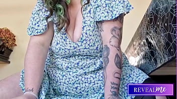 Curvy babe rides toy moaning in clothes