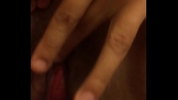 Wife playing with her pussy